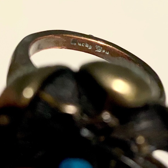 lucky brand ring and turquoise earrings - Picture 4 of 8